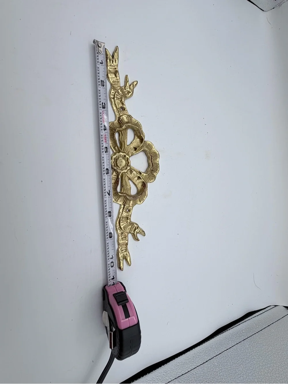 Vintage Solid brass Floral Ribbon Metal Hair Barrette